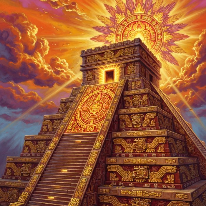 Aztec Sun Temple slot game art, ancient theme