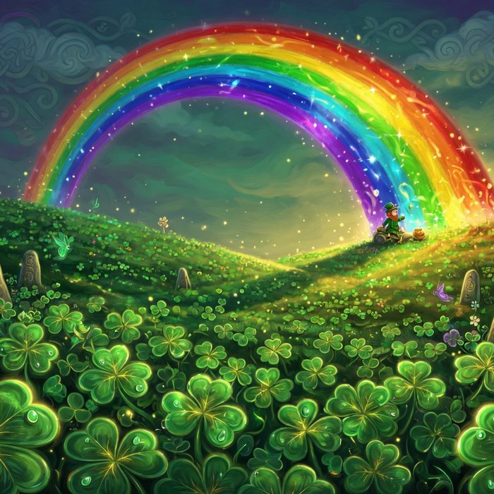 Emerald Clover Fortune slot game art, luck theme