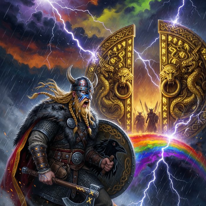 Valhalla's Reckoning slot game art, norse theme